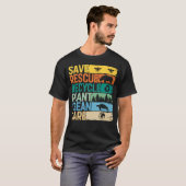 T-shirt Sauver les abeilles, secourir les animaux, recycle (Devant entier)