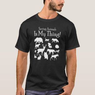 T-shirt Sauver Les Animaux Est Ma Chose Amoureux D'animaux