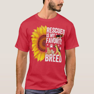 T-shirt Sauver Les Animaux Tournesol Secouru Est Mon Br Fa