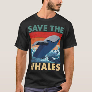 T-shirt Sauver les baleines Vie marine Droits immoraux