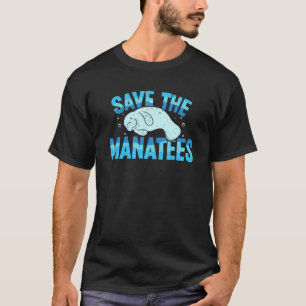 T-shirt Sauver les lamantins vache marine mammifère marin