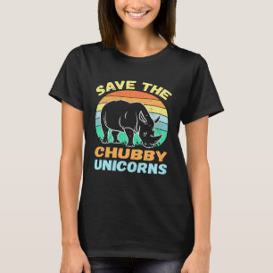 T-shirt Sauver Les Licornes Rondouillardes Vintage  Rhinoc