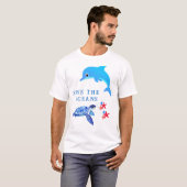 T-shirt Sauver l'océan (Devant entier)