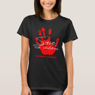 T-shirt Sauver nos enfants Mettre fin à la traite des être