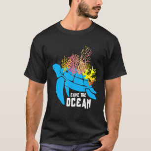 T-shirt Sauver Notre Océan Tortue Mer Planète Nature Envir