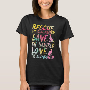 T-shirt Sauver Sauver Amour Sauvetage de jolis animaux.Ch