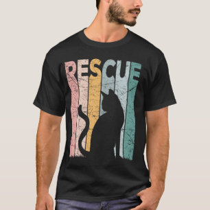 T-shirt Sauvetage de chat Sauveteur de chat vintage Sauvet