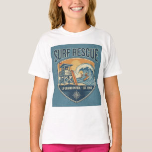 T-shirt Sauvetage de Surf Patrouille de Maître-Nageur Étab
