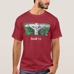 T-shirt Sauveur Noël Art original peint à la main