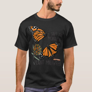 T-shirt Sauvez ces monarques Plante Somes Milkweed Butterf