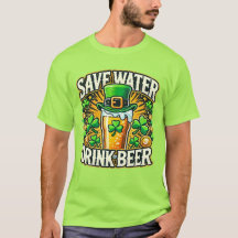 Sauvez de l'eau Boire de la bière Saint Patrick's