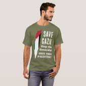 T-shirt Sauvez Gaza Arrêtez le génocide (Devant entier)