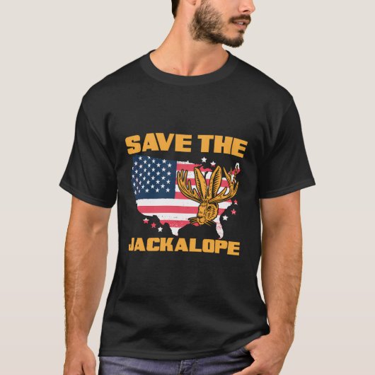 T-shirt Sauvez Jackalope Funny Cryptid Jacklapbit Rabbit (Devant)