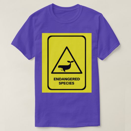 T-shirt Sauvez la baleine bleue (Design devant)