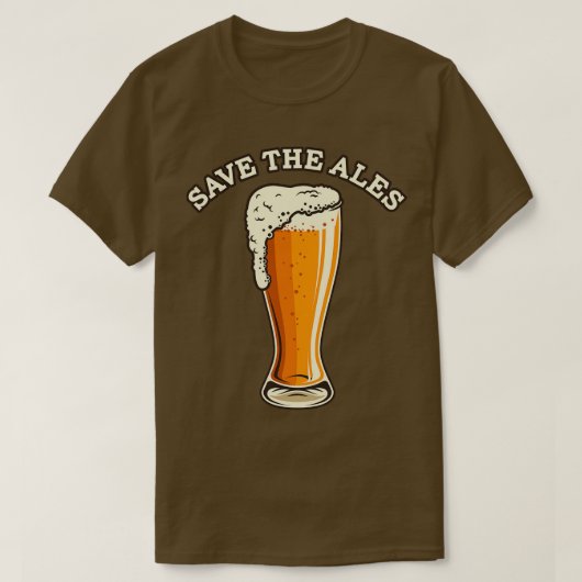 T-shirt Sauvez la bière Ales (Design devant)