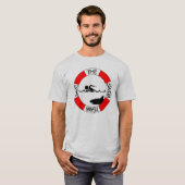 T-shirt Sauvez la chemise d'équipe de natation (Devant entier)