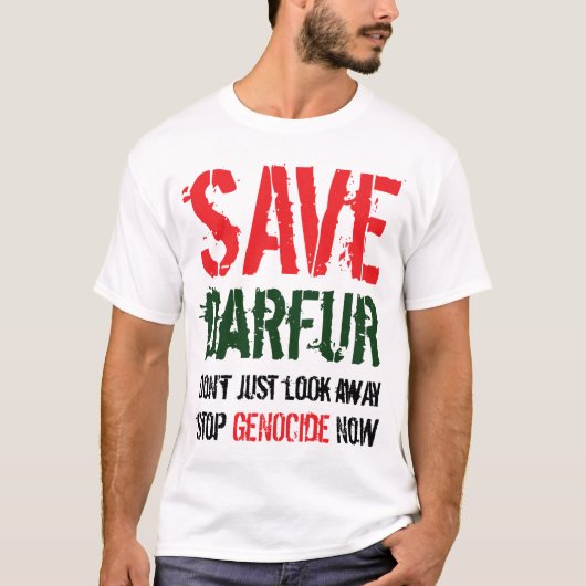 T-shirt Sauvez la chemise du Darfour (Devant)