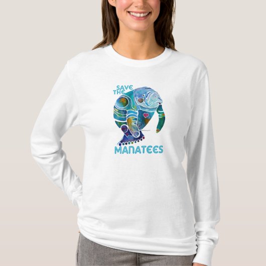 T-shirt Sauvez la chemise longtemps gainée de dames de (Devant)