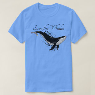 T-shirt Sauvez la conservation des baleines