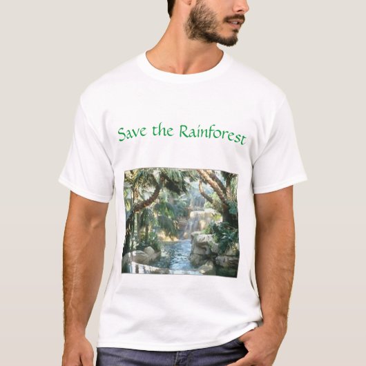 T-shirt sauvez la forêt tropicale (Devant)