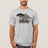 T-shirt Sauvez la journée des éléphants (Devant)