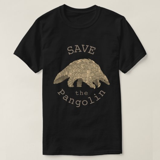T-shirt Sauvez la Pangoline Espèces menacées Art animal (Design devant)