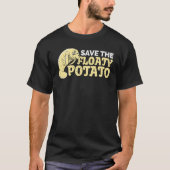 T-shirt Sauvez la patate flottante Manatee potelée mignonn (Devant)