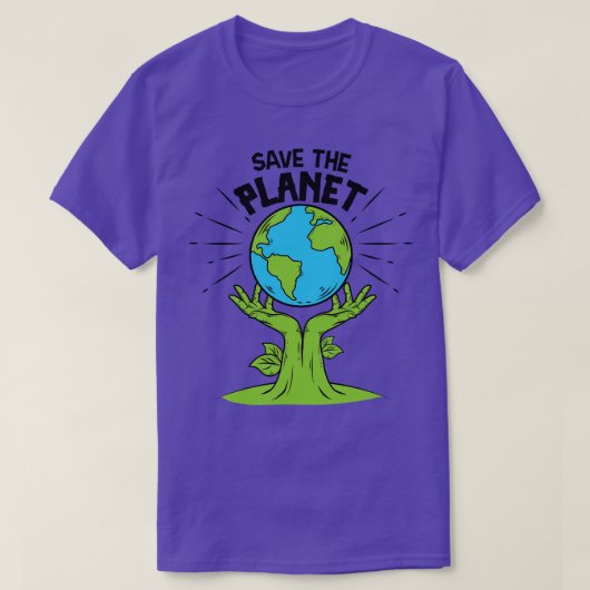 T-shirt Sauvez la planète (Design devant)