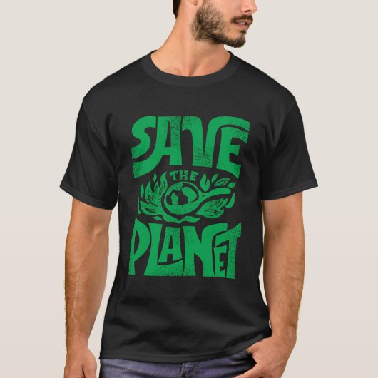 T-shirt Sauvez La Planète (Devant)