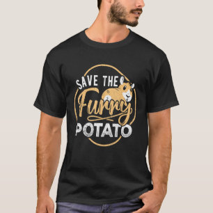 T-shirt Sauvez La Pomme De Terre Fleur - Hamster Aperea Wh