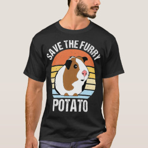 T-shirt Sauvez La Pomme De Terre Fraîche Cochon De Guinée 