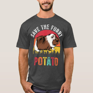 T-shirt Sauvez La Pomme De Terre Fruite Funny Guinea Pig P
