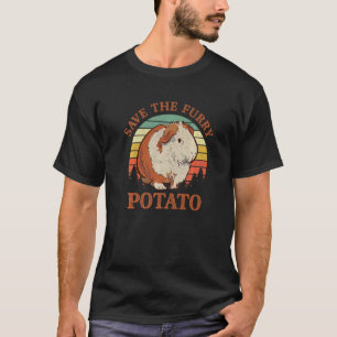 T-shirt Sauvez la pomme de terre Vintage drôle Cochon de G