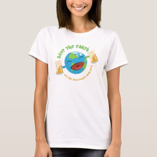 T-shirt Sauvez la Terre (Devant)