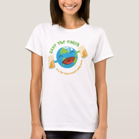 T-shirt Sauvez la Terre (Devant)