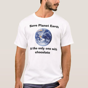 T-shirt Sauvez la terre de planète