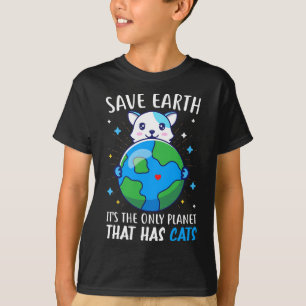 T-shirt Sauvez La Terre Est La Seule Planète Qui A Des Cha