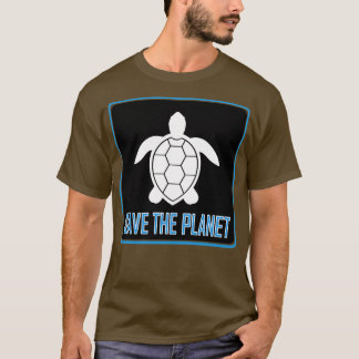 T-shirt Sauvez la tortue planétaire