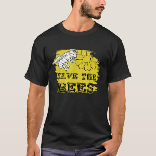 T-shirt Sauvez L'Abeille Abeille Abee Vintage Retro