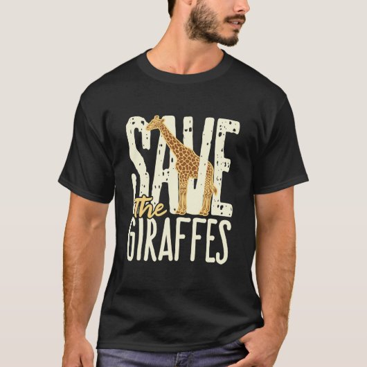 T-shirt Sauvez l'amoureux de la Giraffes (Devant)