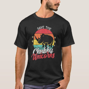 T-shirt Sauvez Le Chubby Unicorns Rhino Vintage
