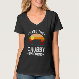 T-shirt Sauvez Le Chubby Unicorns Vintage Rhino Animal Rig