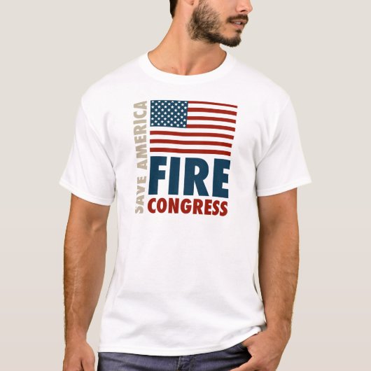 T-shirt Sauvez le congrès du feu de l'Amérique (Devant)
