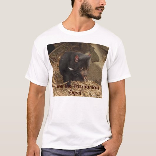 T-shirt Sauvez le diable tasmanien (Devant)