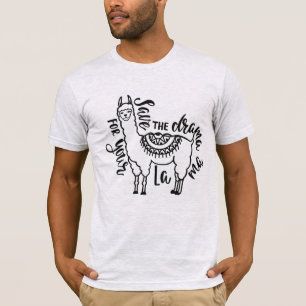 T-shirt Sauvez le drame pour votre lama