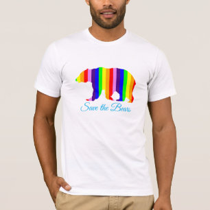 T-shirt Sauvez le grand humour gai de fierté d'ours d'our