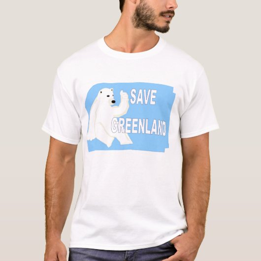 T-shirt Sauvez le Groenland (Devant)