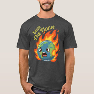 T-shirt Sauvez Le Jour des terres Planète Mignonne Terre E