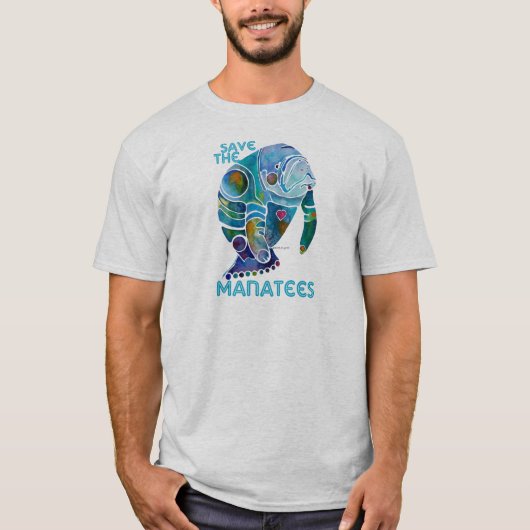 T-shirt Sauvez le lamantin (Devant)