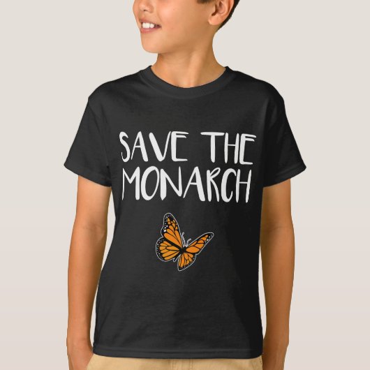 T-shirt Sauvez le monarque - papillon (Devant)